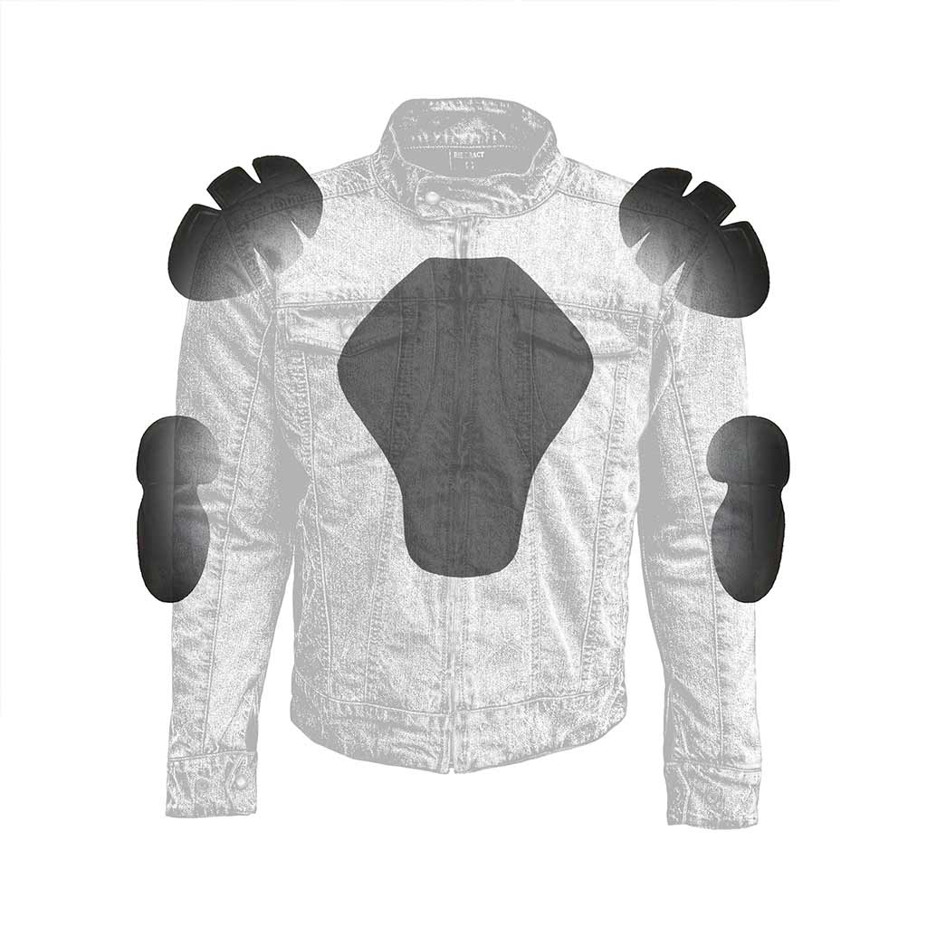 Internal CE standard size armor pockets Biker jacket  for men 