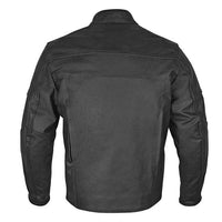 Leather motorcycle jacket Black
