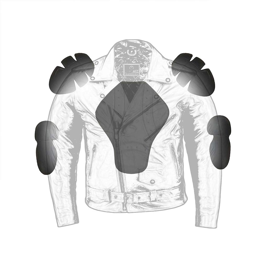 Internal Armour pockets for shoulder, elbows and back pad