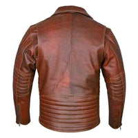 brown leather brando jacket