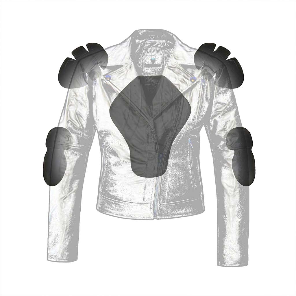 Armored Leather motorcycle Jacket
