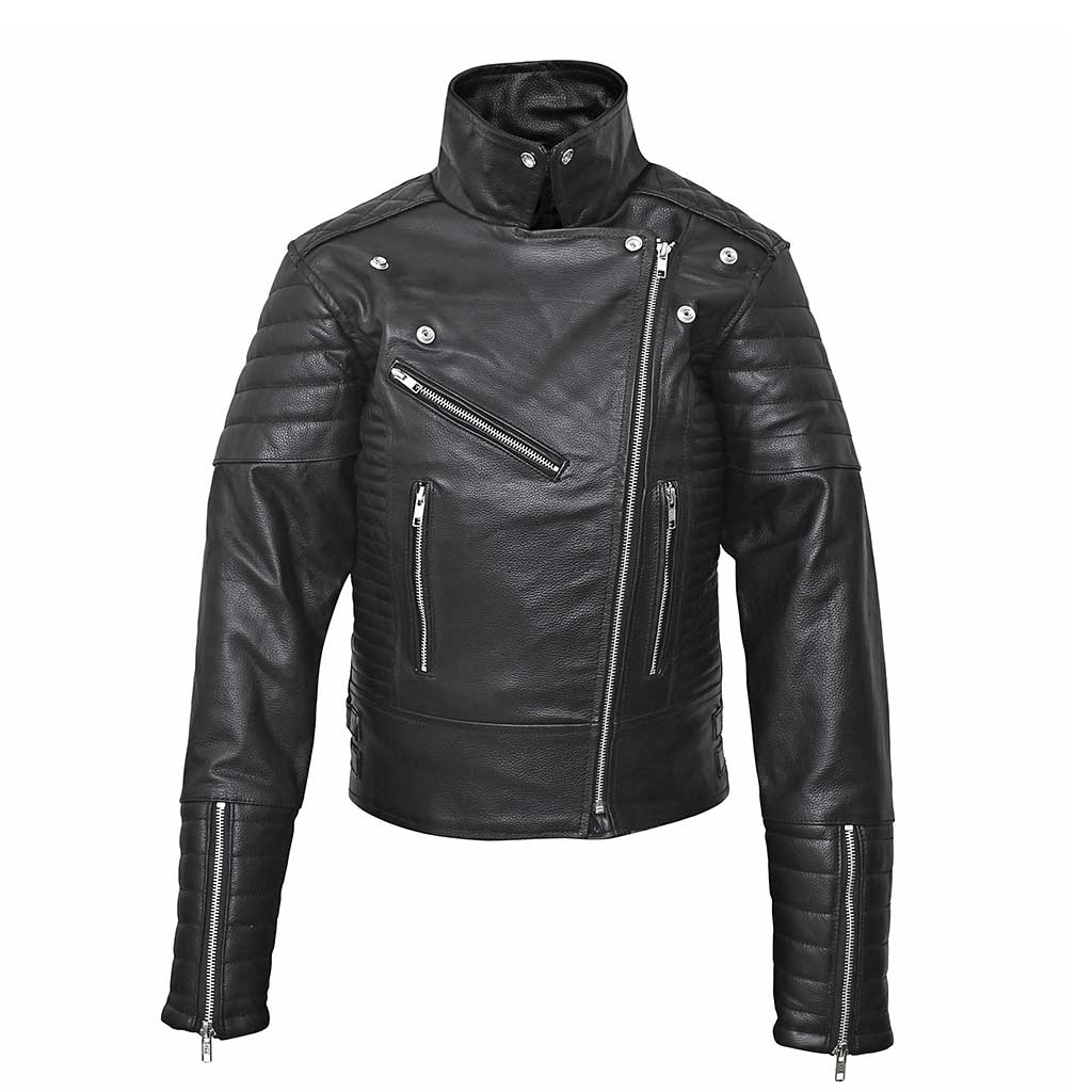 RIDERACT Leather biker Jacket Women