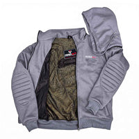 Grey Motorbike Protective Hoodie