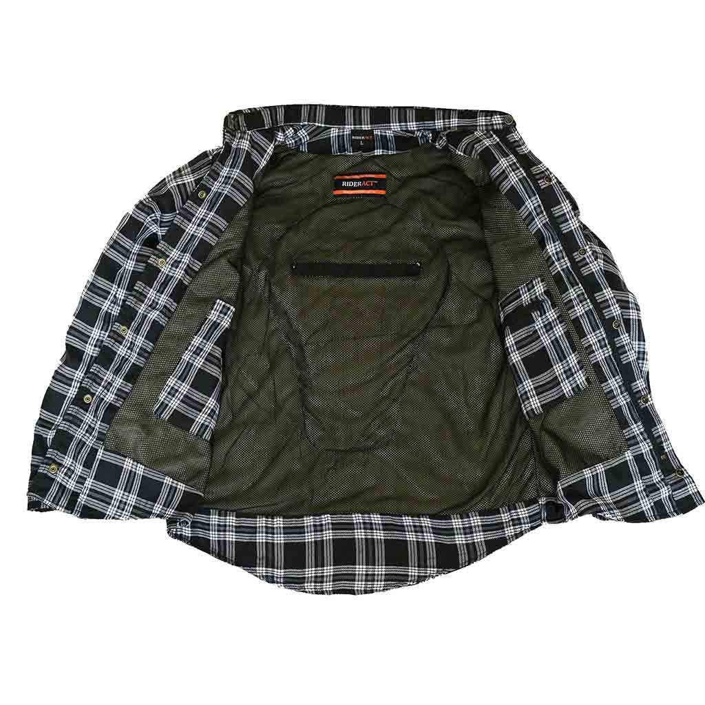 Motorbike Armored Flannel Kevlar Shirt 