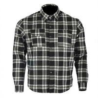 kevlar shirt black white checkered flannel