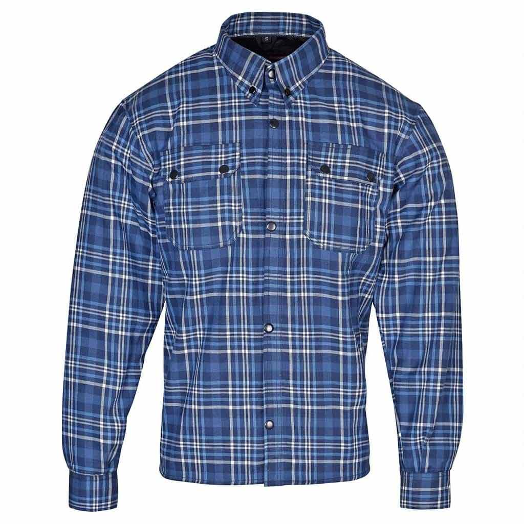 kevlar shirt  flannel kevlar reinforced shirt denim blue colour