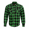 Motorcycle Flannel Shirt Green