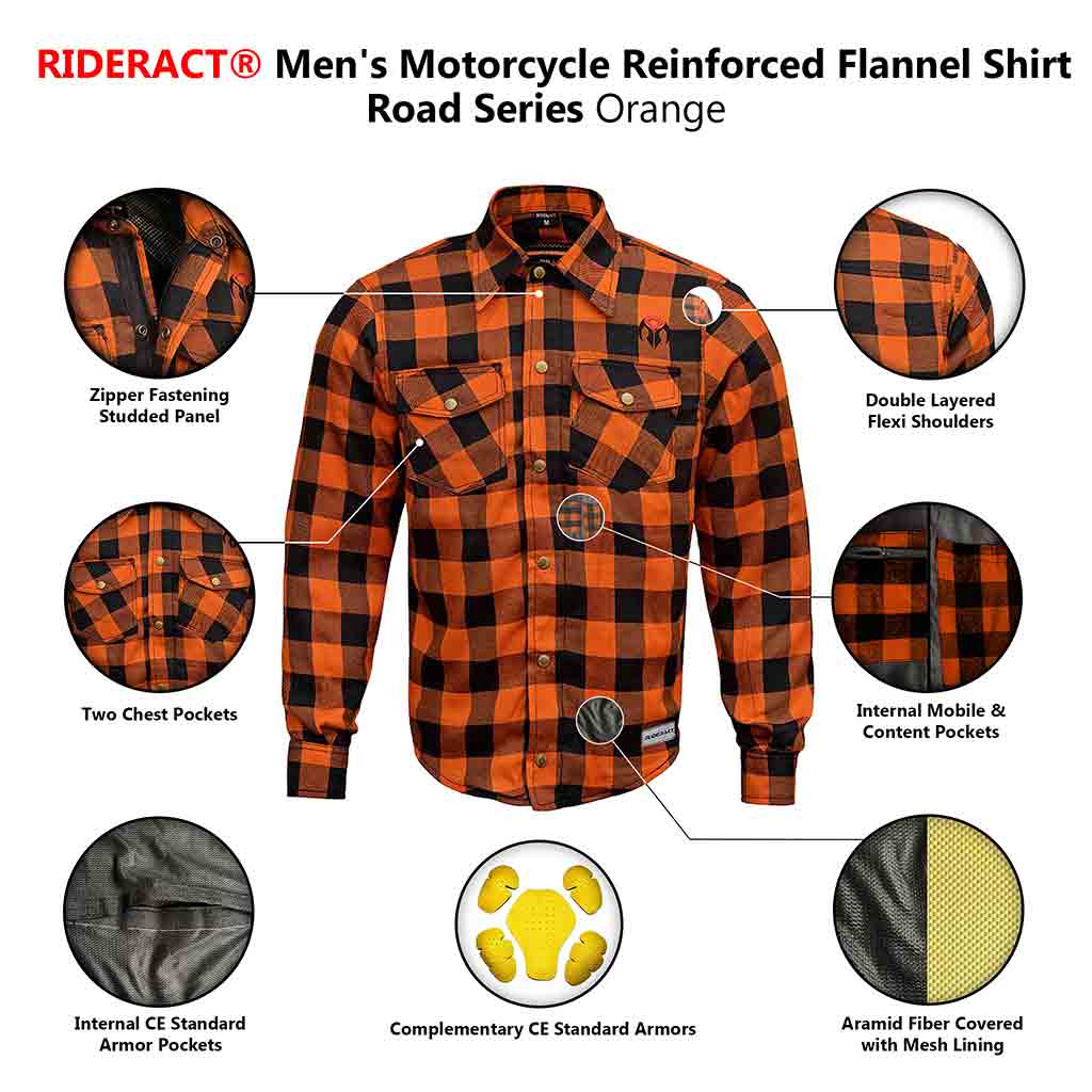 Infographics flannels Kevlar shirts 
