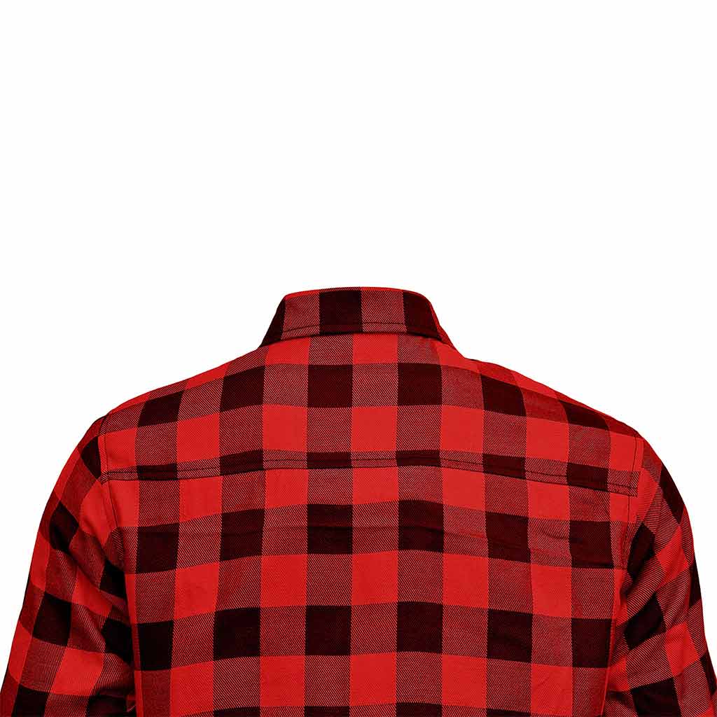 Back Side Kevlar Flannel Motorcycle Shirt 