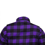 RIDERACT® Women's Motorcycle Flannel Shirt Reinforced Road Series Purple