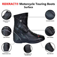 Infographics RIDERACT® Touring Motorcycle Boots Surface