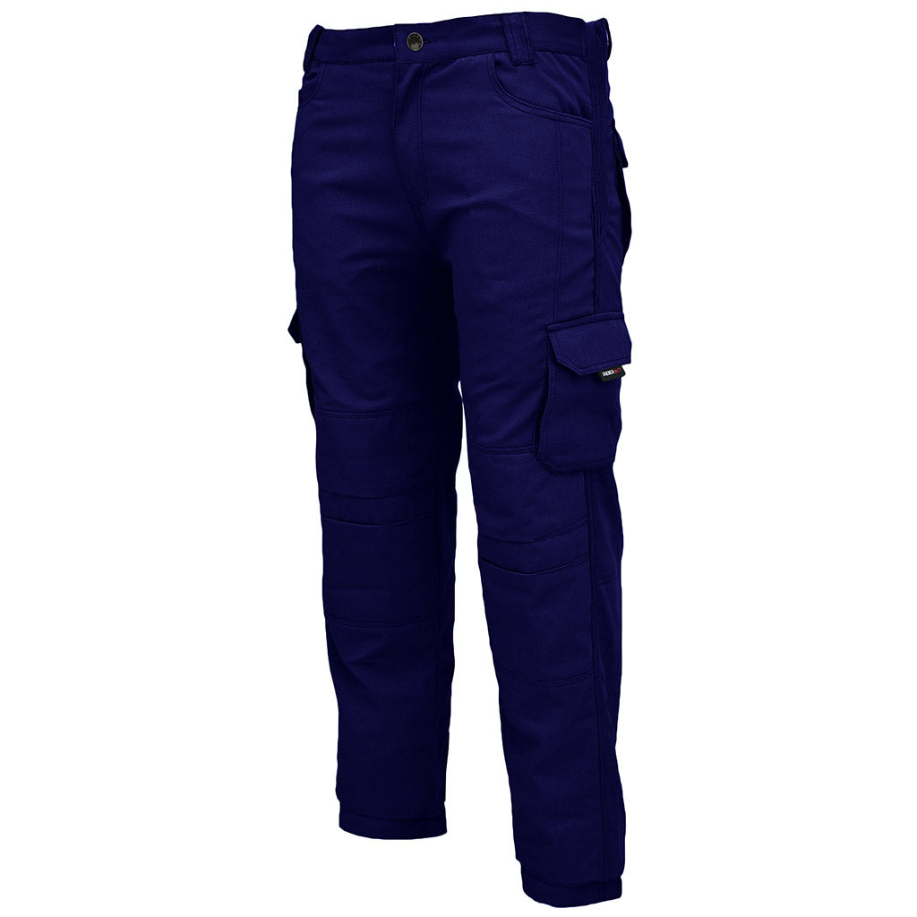 RIDERACT® Men Reinforced Cotton Cargo Pant Blue