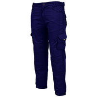 RIDERACT® Men Reinforced Cotton Cargo Pant Blue