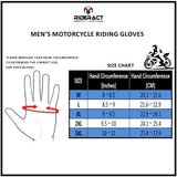 Leather Riding Gloves Black Size Chart 