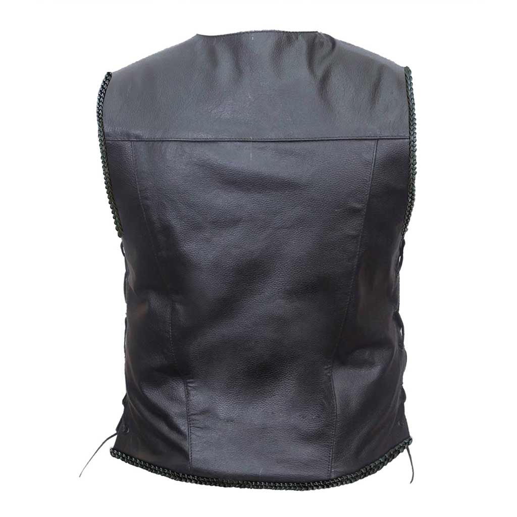 Black Leather Vest