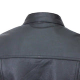 Motorcycle Black Waistcoat Back side 