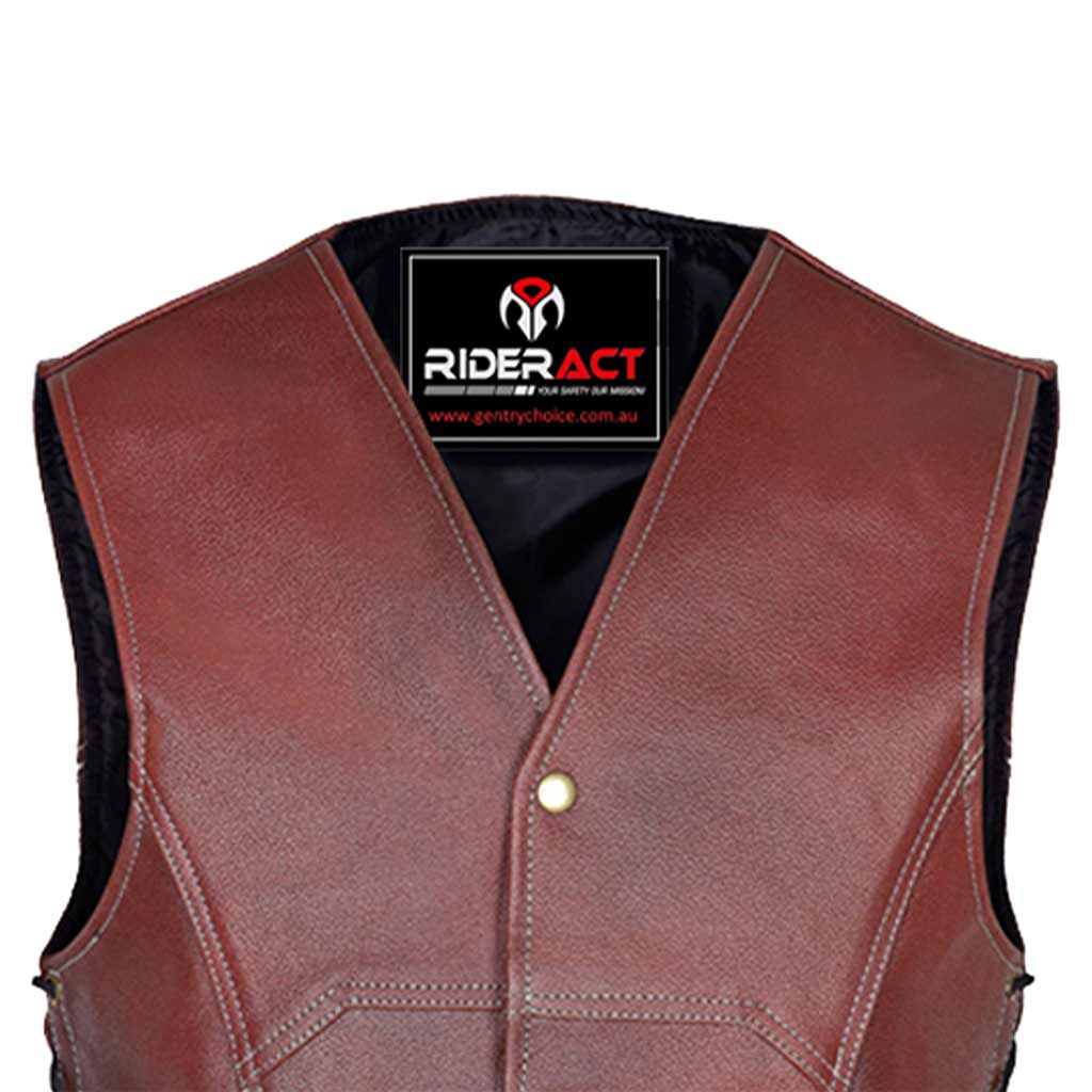 Harley Rustic Brown Vintage Vest 