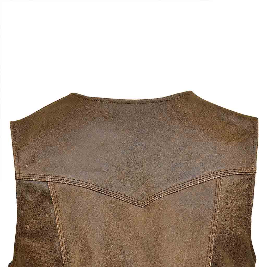 Harley Leather Vest Back Side 