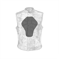 Safety Leather Vest Brown 