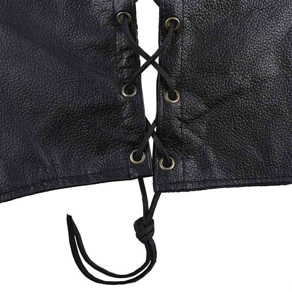 leather vest side lacing