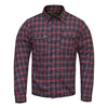 RIDERACT® Men’s Flannel Reinforced Blue-Red Checked Shirt