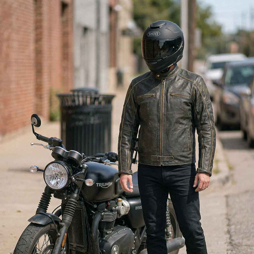 leather riding jacket