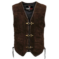  leather vest front pose