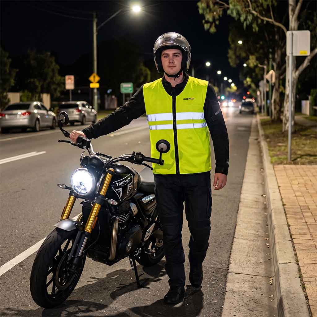 lifestyle reflective motorbike vest