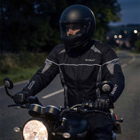 black motorcycle jacket