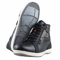 moto shoes with rubber sole