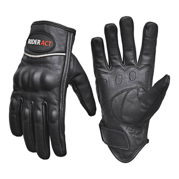 leather motorbike gloves