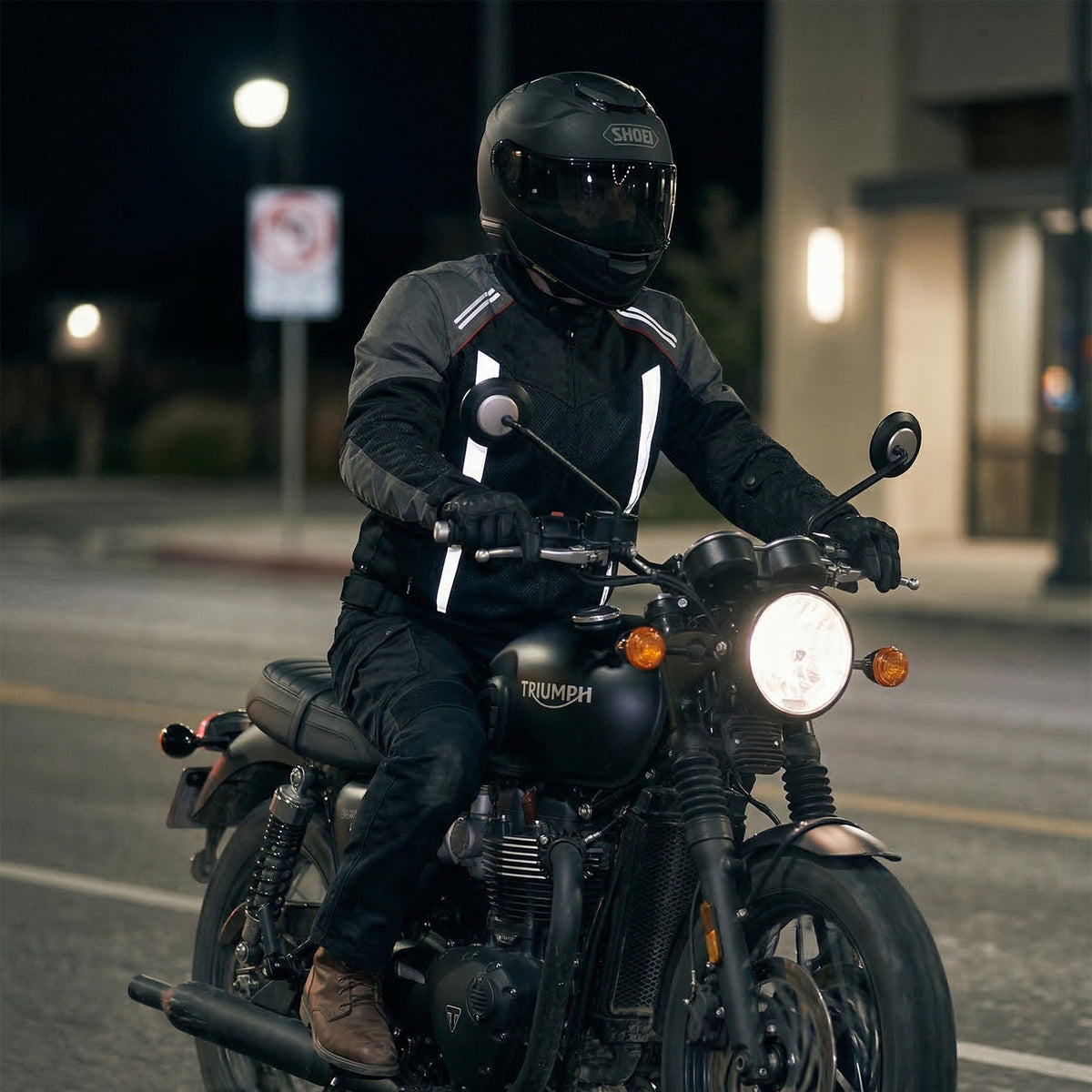 rideract® motorcycle jacket with reflectors